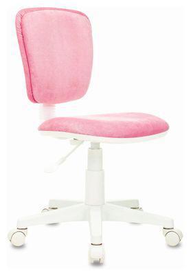 Кресло детское Бюрократ CH-W204NX, на колесиках, ткань, розовый [ch-w204nx/velv36] - фото 1 - id-p220957201