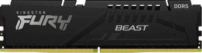 Оперативная память Kingston Fury Beast Black KF556C36BBE-8 DDR5 - 1x 8ГБ 5600МГц, DIMM, Ret - фото 1 - id-p220863762