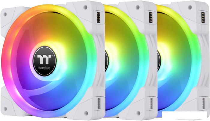 Набор вентиляторов с контроллером Thermaltake SWAFAN EX14 RGB White TT Premium Edition CL-F162-PL14S - фото 1 - id-p221327525