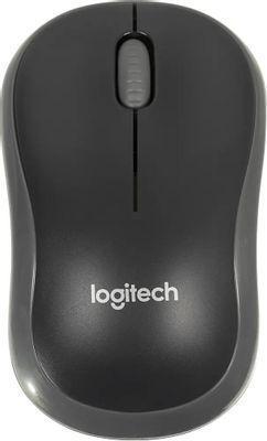 Мышь Logitech M185, оптическая, беспроводная, USB, черный и серый [910-002252] - фото 2 - id-p221319934