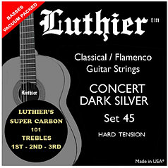 Luthier LU-45SC Комплект струн для классической гитары, сильное натяжение, карбон