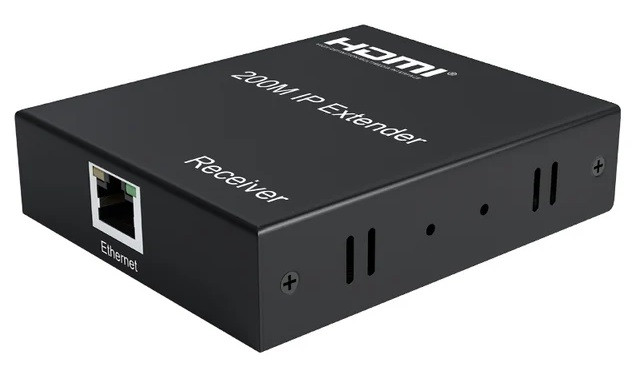 Удлинитель сигнала HDMI по витой паре RJ45 (LAN) до 200 метров, активный, FullHD 1080p, комплект, черный - фото 3 - id-p209358912