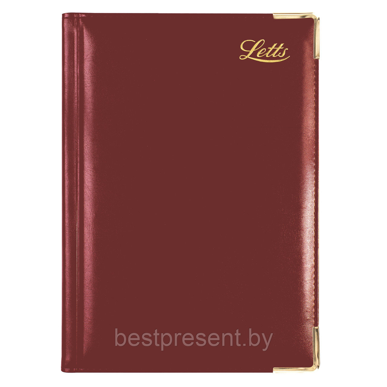 Ежедневник недатированный "Lexicon" бургунди, срез золотистый