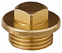 51099-1/2 Заглушка GENERAL FITTINGS, 6-ти гранная головка с прижимной шайбой, никелированная латунь, наружная