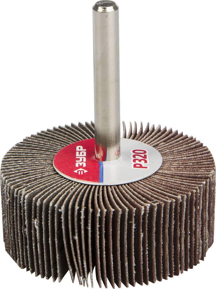 36601-320 Круг шлифовальный ЗУБР ''МАСТЕР'' веерный лепестковый, на шпильке, тип КЛО, зерно-электрокорунд - фото 1 - id-p221699182
