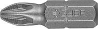 26003-2-25-2 Биты ЗУБР ''МАСТЕР'' кованые, хромомолибденовая сталь, тип хвостовика C 1/4'', PZ2, 25мм, 2шт