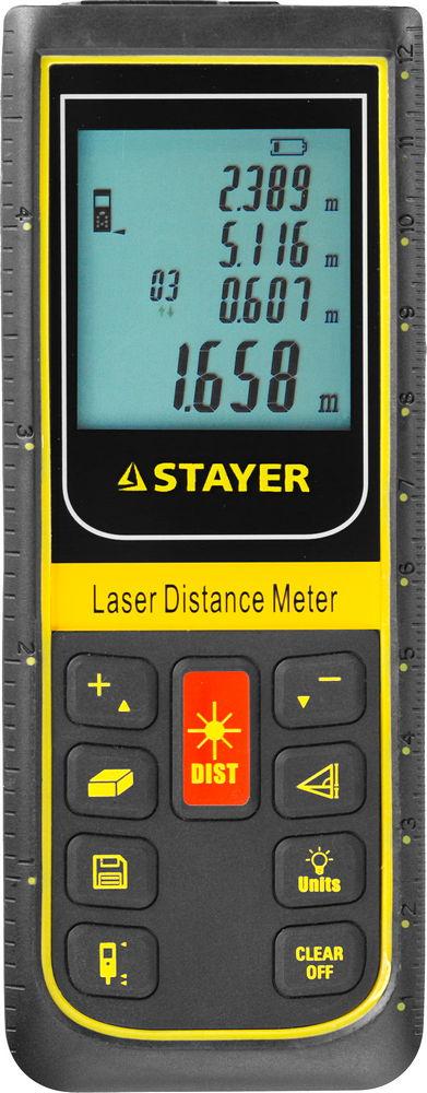 34959 Дальномер PRO-Control лазерный, дальность 100м, точность 2мм, STAYER Professional - фото 1 - id-p221702215