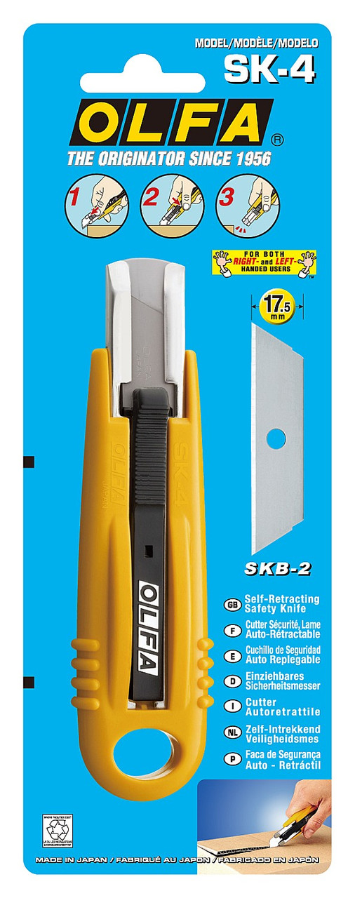 OL-SK-4 Нож OLFA с выдвижным лезвием и возвратной пружиной, 17,5мм - фото 2 - id-p221704291