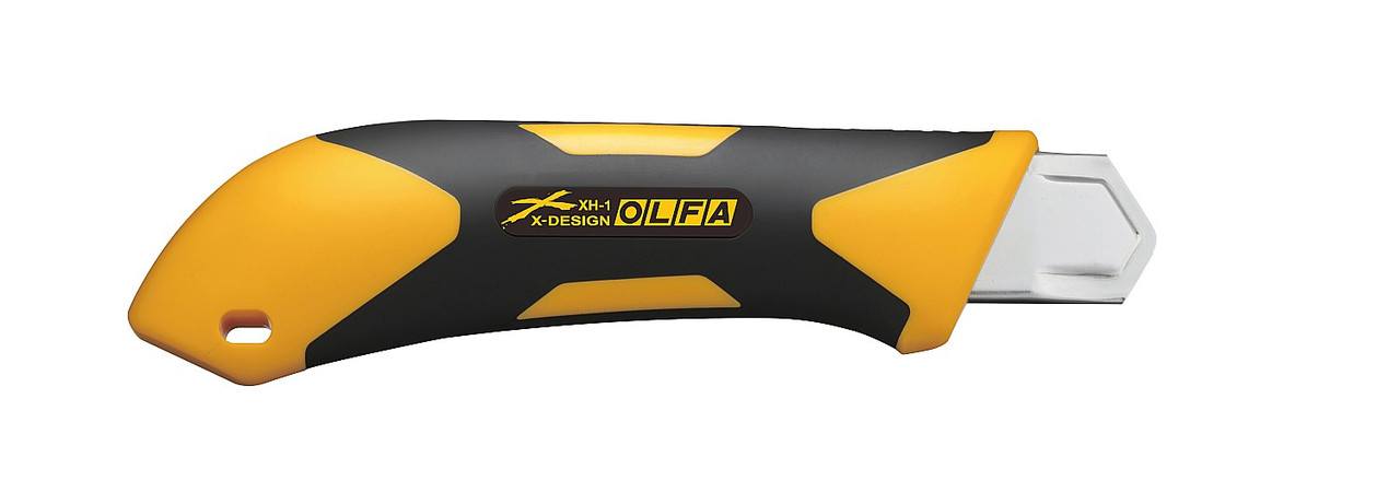 OL-XH-1 Нож OLFA с выдвижным лезвием, двухкомпонентный корпус, трещоточный фиксатор, 25мм - фото 3 - id-p221704295
