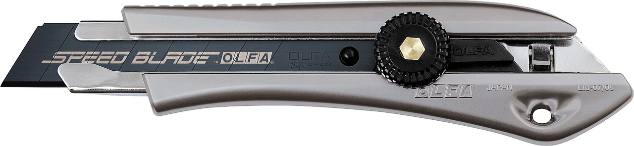 OL-LTD-L-LFB OLFA нож с выдвижным сегментированным лезвием, винтовой фиксатор, 18мм - фото 1 - id-p221704296