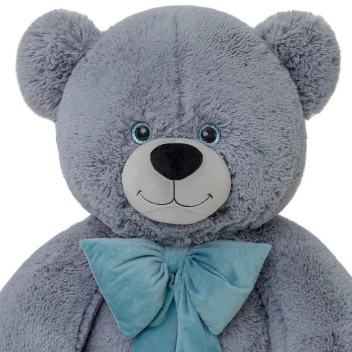 Мягкая игрушка «Медведь Пьер с бантом», цвет серый, 130 см - фото 3 - id-p221705195