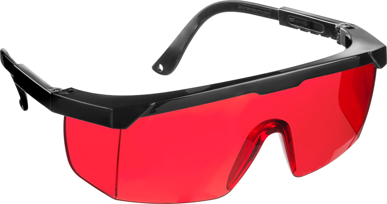 2-110457_z01 STAYER OPTIMA Красные, очки защитные открытого типа, регулируемые по длине дужки. - фото 1 - id-p221695441