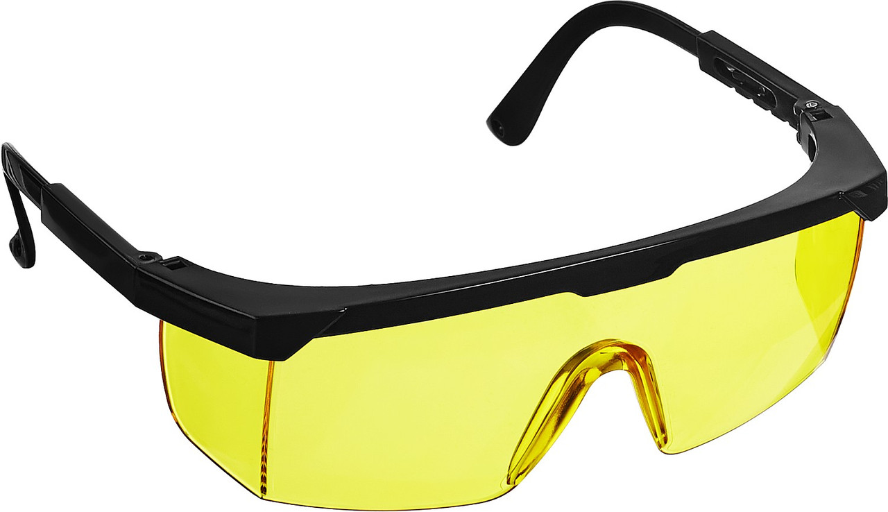 2-110453_z01 STAYER OPTIMA Желтые, очки защитные открытого типа, регулируемые по длине дужки. - фото 1 - id-p221695446