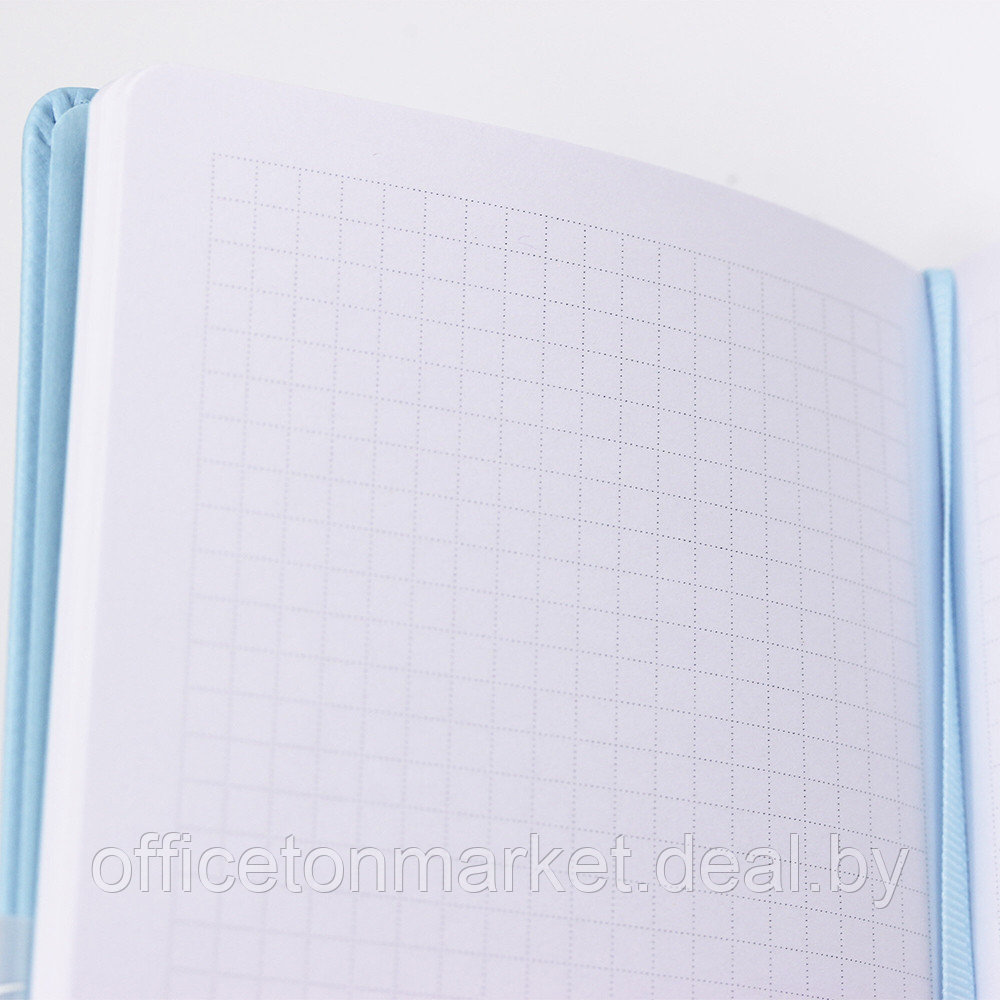 Книга записная "Grace. Лазурный", А5, 80 листов, клетка, голубой - фото 4 - id-p221585038