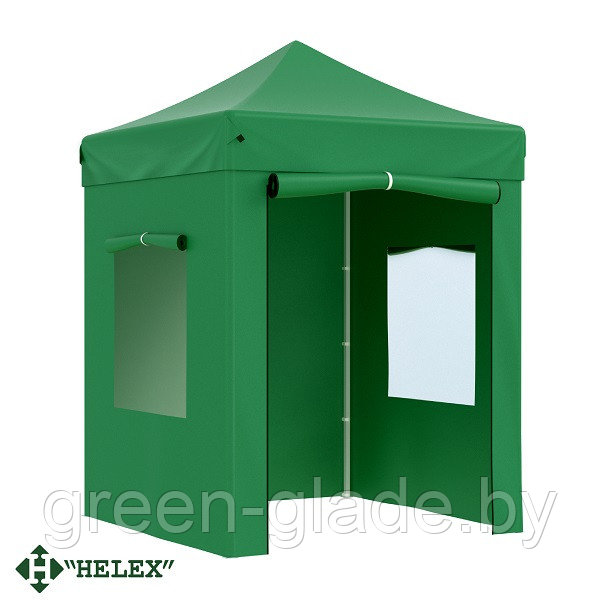 Тент-шатер быстросборный Helex 4220 2х2х3м полиэстер зеленый - фото 1 - id-p23231595