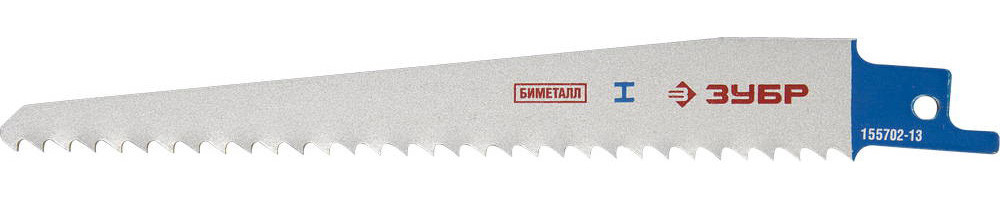 155702-13 Полотно ЗУБР ''ЭКСПЕРТ'' S611DF для сабельной эл. ножовки Bi-Metall, дерево с гвоздями, ДСП, металл, - фото 1 - id-p221699454