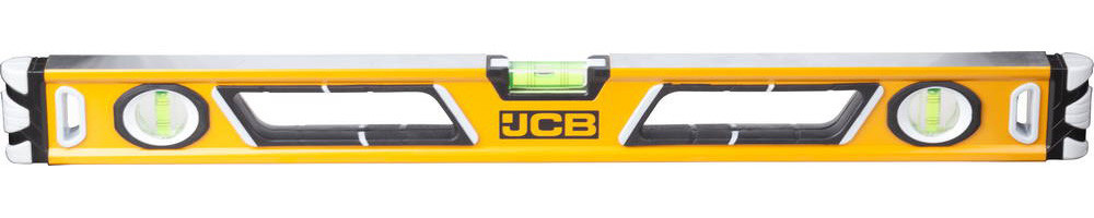JBL003 Уровень JCB коробчатый, магнитный, 2 фрезерованные базовые поверхности, 3 ампулы, крашенный, с ручками, - фото 1 - id-p221702474