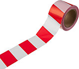 12240-75-200 Сигнальная лента, цвет красно-белый, 75мм х 200м, ЗУБР Мастер, фото 5