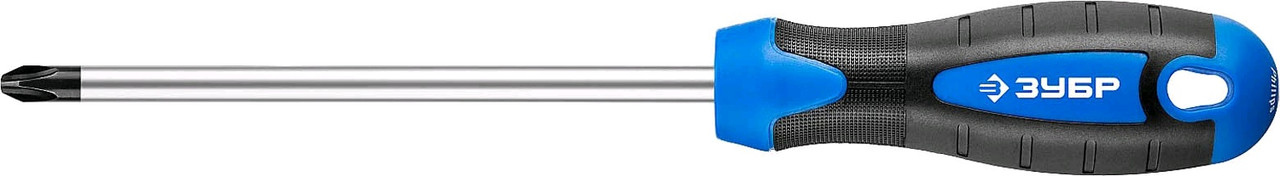 25232-3 Отвертка слесарная, PH3x150 мм, ЗУБР ''ПРОФЕССИОНАЛ'', Cr-Mo, 2к рукоятка, магнитный наконечник - фото 1 - id-p221703779