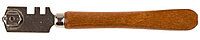 33630 Стеклорез ЗУБР ''ЭКСПЕРТ'', деревянная ручка, 2 ролика