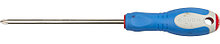 25252-2-150_z01 Отвертка ЗУБР, PH2*150мм, Cr-V сталь, трехкомпонентная рукоятка, индикация типа шлица