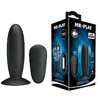 Анальная пробка Butt Plug Massager с вибрацией и дистанционным пультом