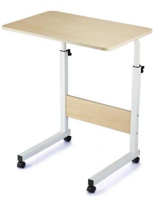 Сервировочный прикроватный передвижной столик для ноутбука на колесиках N52 подкатной стол трансформер - фото 1 - id-p221322265