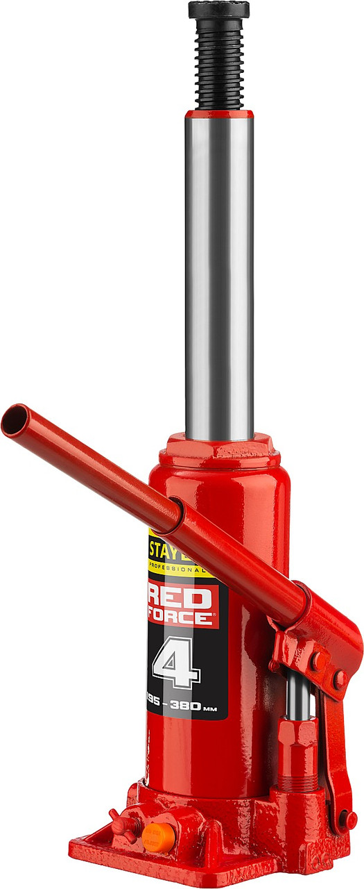 43160-4-K_z01 Домкрат гидравлический бутылочный ''RED FORCE'', 4т, 195-380 мм, в кейсе, STAYER - фото 6 - id-p221701963