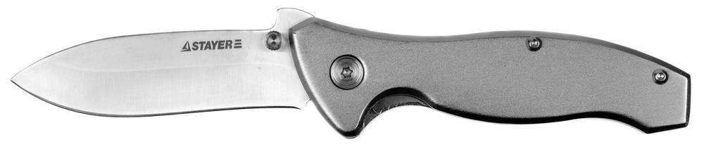 47621-1 Нож STAYER ''PROFI'' складной, с металлической рукояткой, средний - фото 1 - id-p221694960