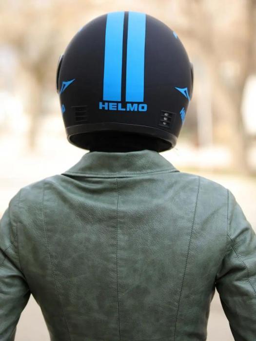 Шлем для мотоцикла мужской мотошлем мото защитный интеграл взрослый мотоциклетный закрытый черный синий 58-60 - фото 10 - id-p221592714