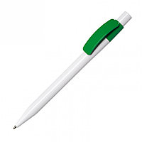 Ручка шариковая автоматическая "Pixel PX B" белый/зеленый