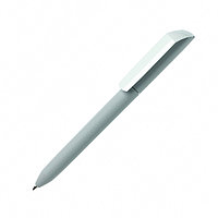 Ручка шариковая автоматическая "Flow Pure GOM CB" софт-тач, серый/белый