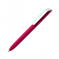 Ручка шариковая автоматическая "Flow Pure GOM CB" софт-тач, красный/белый