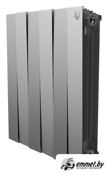 Биметаллический радиатор Royal Thermo PianoForte 500 Silver Satin (4 секции) - фото 1 - id-p221706754