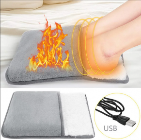 USB плюшевая электрогрелка для ног Ultra plush foot warmer 29 х 29 см - фото 1 - id-p221709026