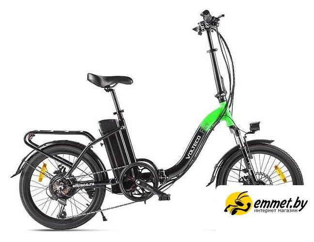 Электровелосипед Volteco Flex (черный/зеленый) - фото 1 - id-p221706824