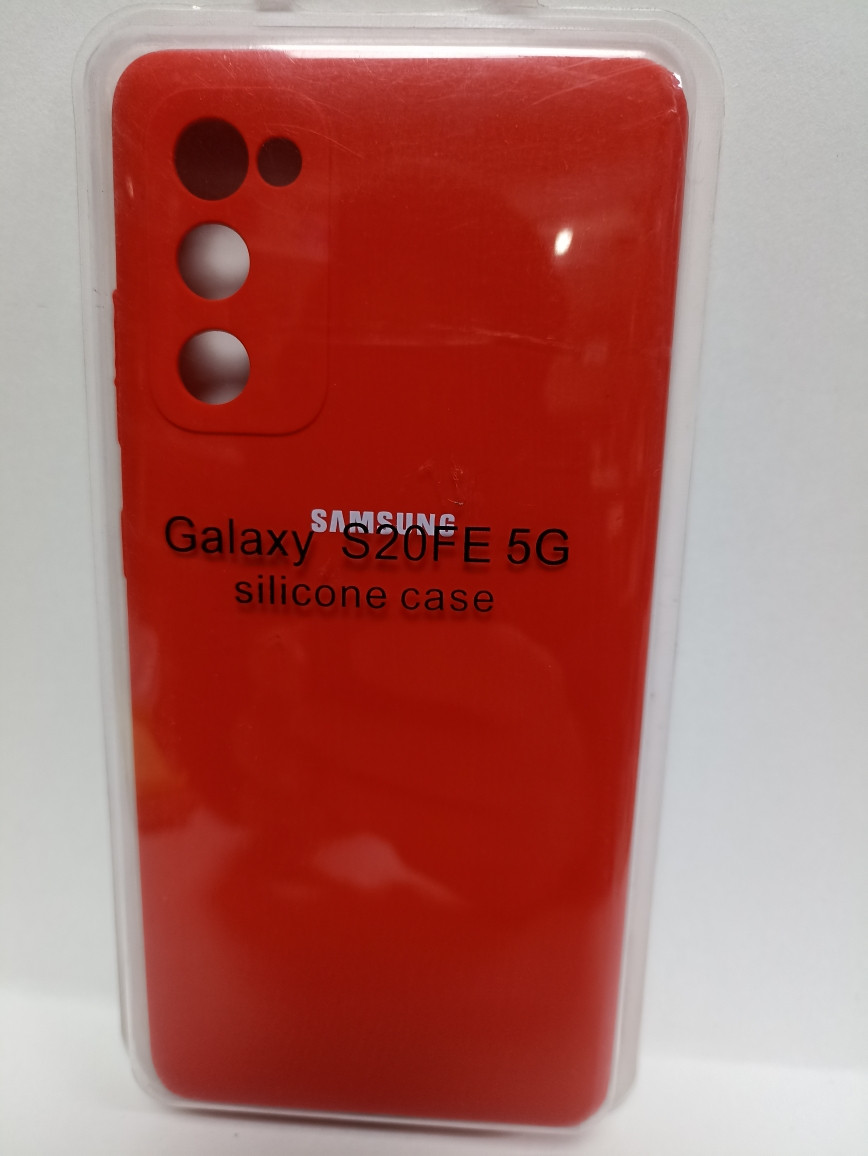 Чехол Samsung S20fe /S20 lite Silicone Case красный - фото 1 - id-p221709701