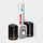 Выдавливатель для зубной пасты+держатель для зубных щёток с 2 стаканами, 20×10,2×6,2 см, цвет серый, фото 4