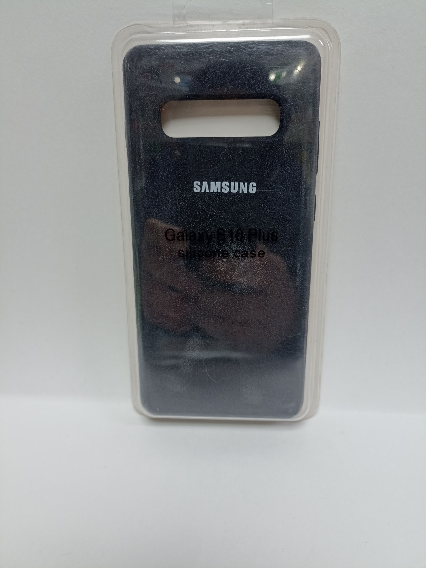 Чехол Samsung S10 plus Silicone Case черный - фото 1 - id-p221709734