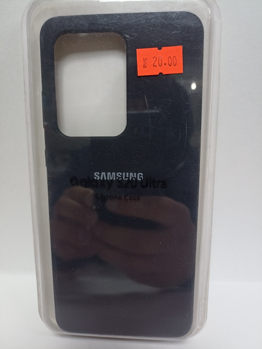 Чехол Samsung S20 ultra Silicone Case черный - фото 1 - id-p221709740