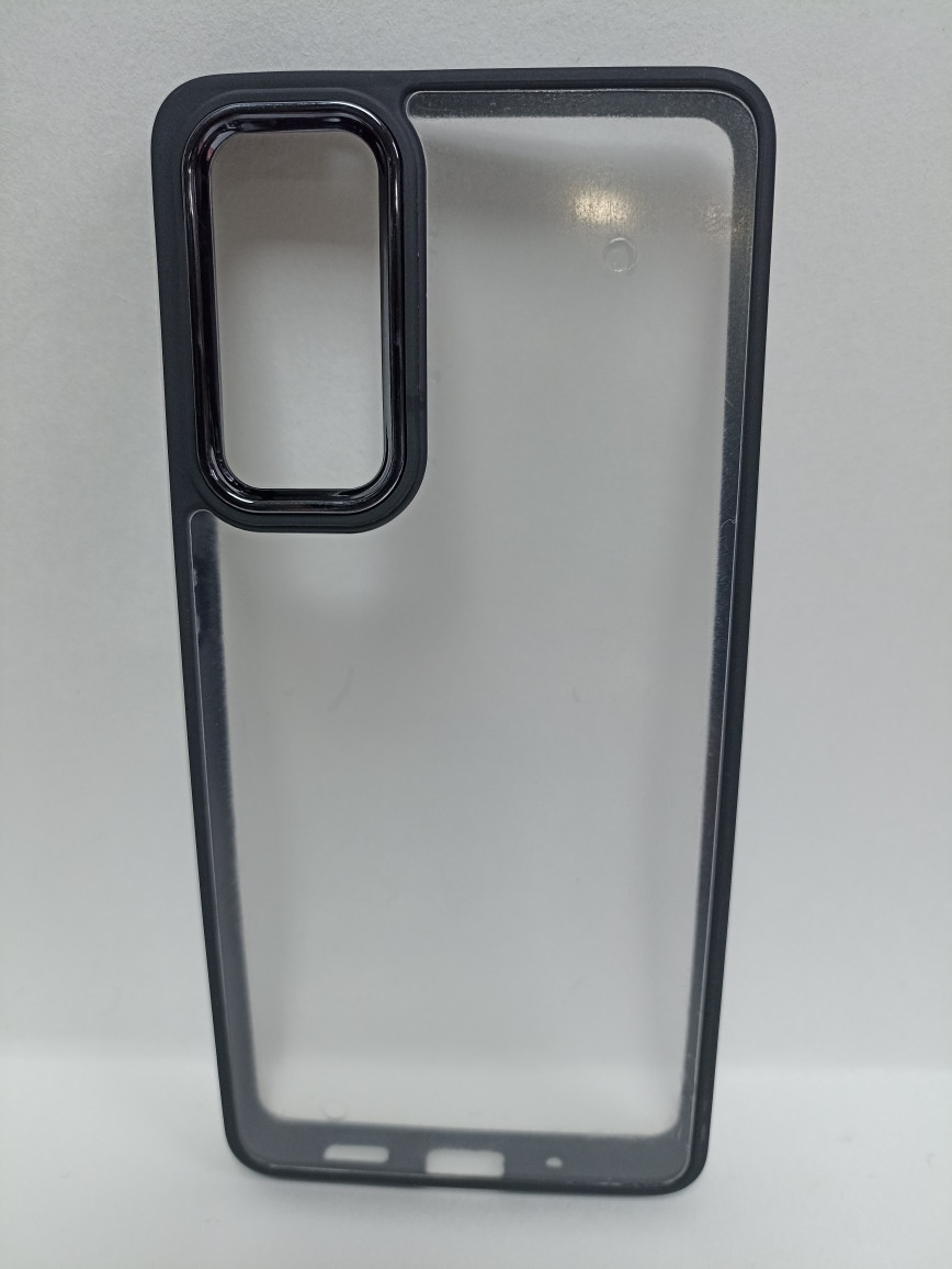 Чехол Samsung S20fe/ S20 lite силиконовый прозрачный с цветным ободком - фото 1 - id-p221709761