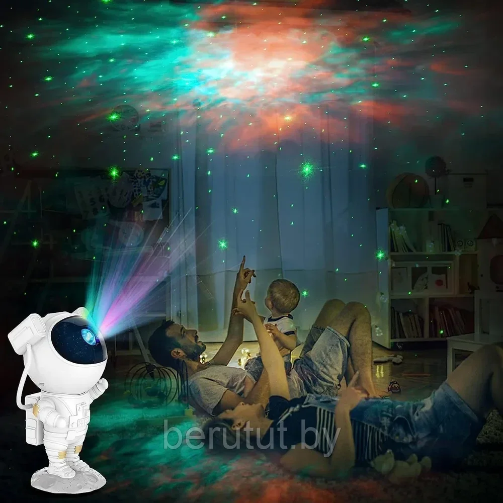 Светильник ночник проектор звездного неба Космонавт - фото 7 - id-p221709756