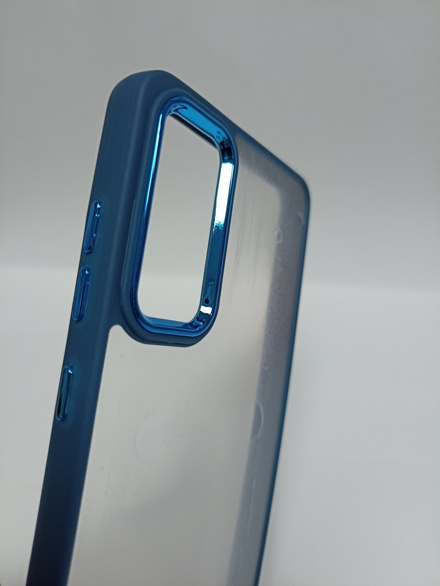 Чехол Samsung S20fe/ S20 lite силиконовый прозрачный с цветным ободком - фото 2 - id-p221709767