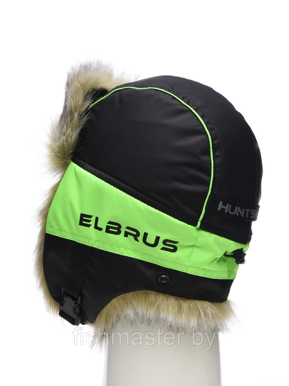 Шапка ушанка зимняя HUNTSMAN Elbrus цв Черный тк Hit Membrane - фото 6 - id-p221718426
