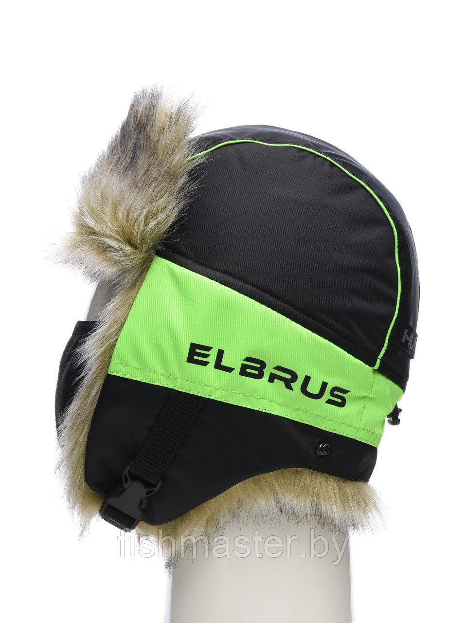 Шапка ушанка зимняя HUNTSMAN Elbrus цв Черный тк Hit Membrane - фото 9 - id-p221718426