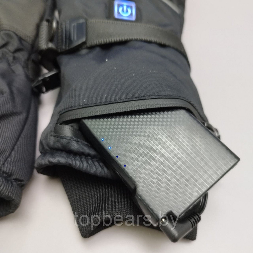 Перчатки зимние с подогревом Heated Gloves ZCY-124065 (3 режима нагрева, 2 блока питания 4000 мАч в комплекте) - фото 9 - id-p221523867