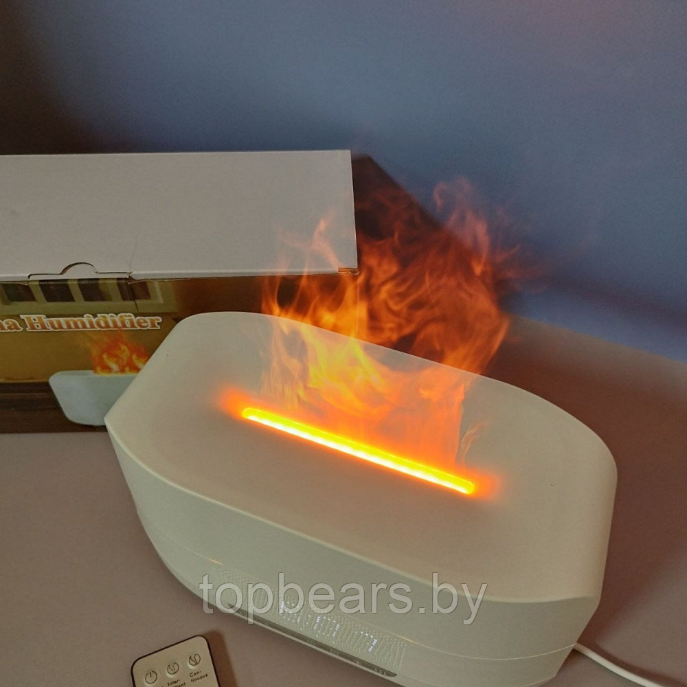 Увлажнитель воздуха с эффектом пламени Flame Aroma Humidifier ТС-030-А, 5 в 1 (аромадиффузор, часы, будильник, - фото 6 - id-p221718969