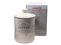БАНКА Д/СЫП.ПРОД. кер. "Coffee" 650 мл (арт. HC1910017-6.5C)