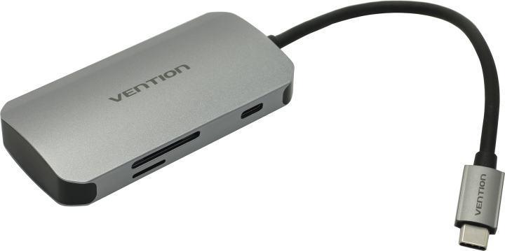Разветвитель Vention TNHHB 3-port USB3.0 Hub + SD/microSD Card Reader - фото 1 - id-p221720774