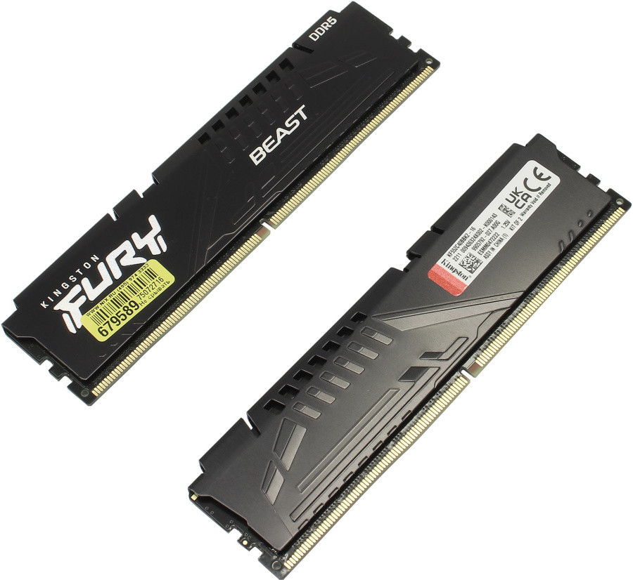 Модуль памяти Kingston FURY Beast KF552C40BBK2-16 DDR5 2x 8 Гб PC5-41600 - фото 1 - id-p219077671